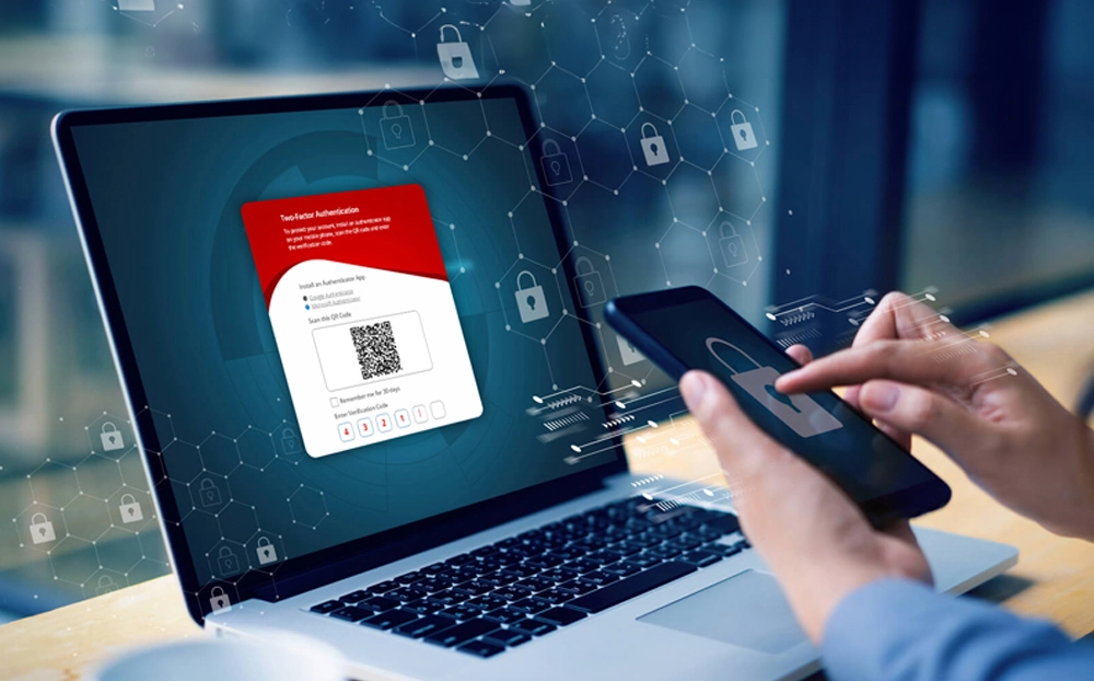Illustrative image of secure login and controls